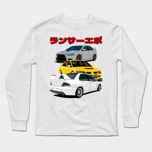 Mitsubishi Lancer Evolution Generation Long Sleeve T-Shirt